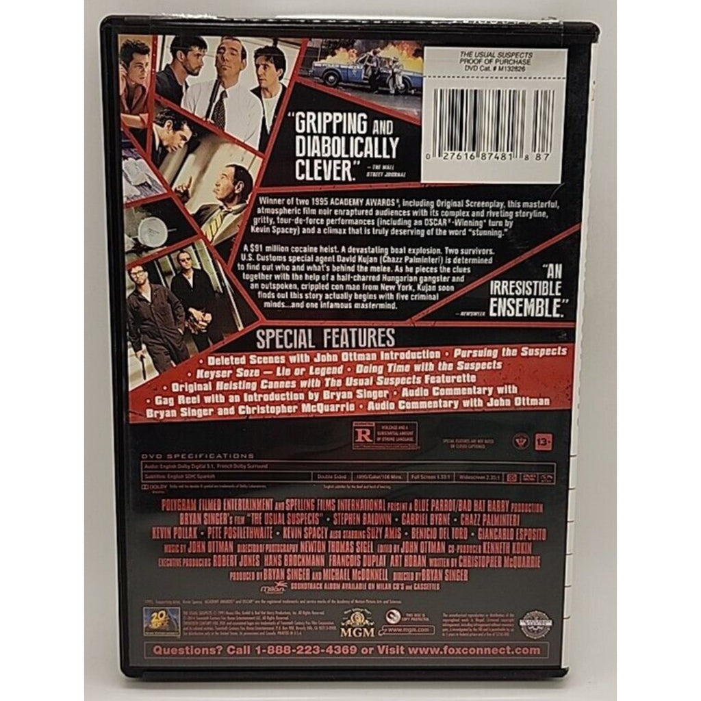 The Usual Suspects (DVD, 1995)