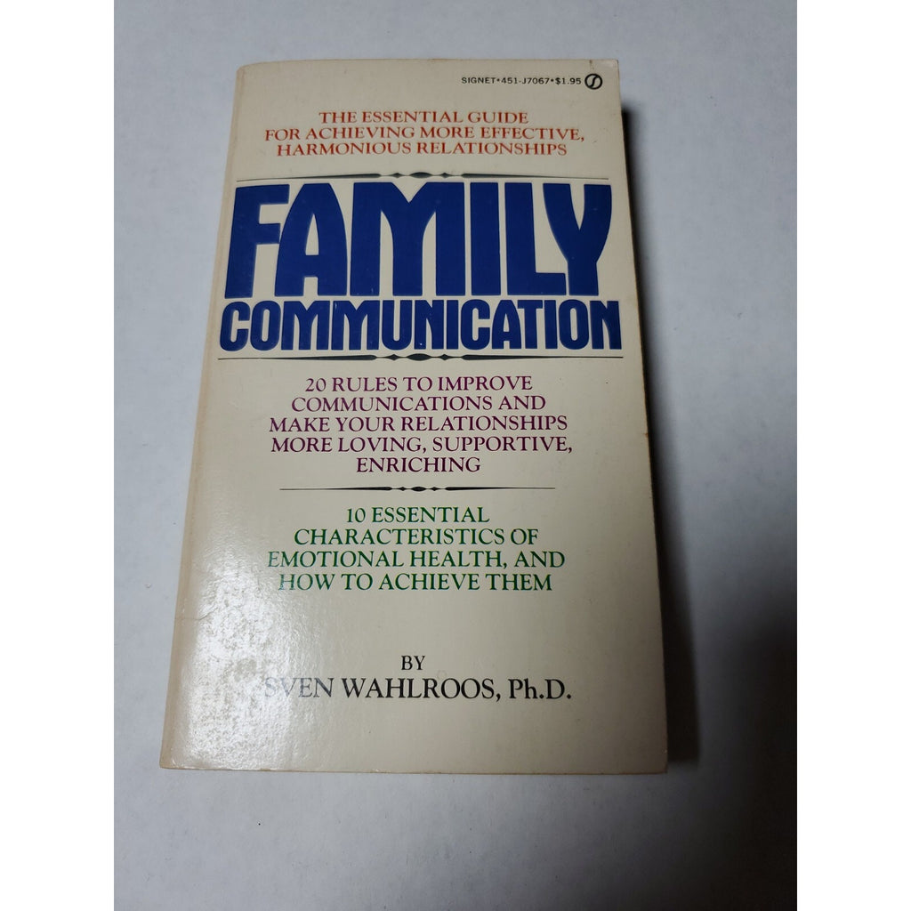 Family Communication by Sven Wahlroos (1995, Trade Paperback, Revised edition)