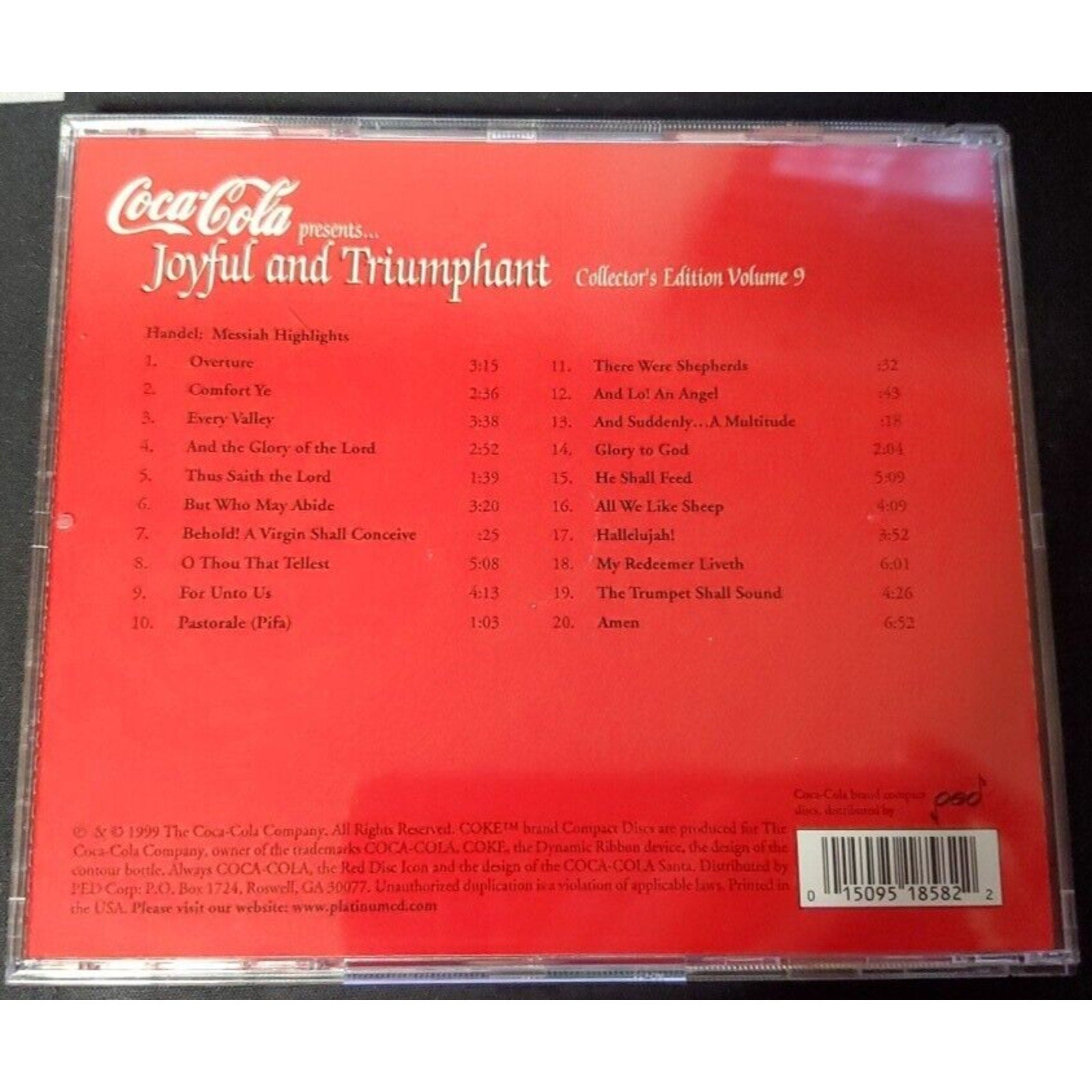Coca-Cola Presents Joyful and Triumphant Volume 9 (CD)