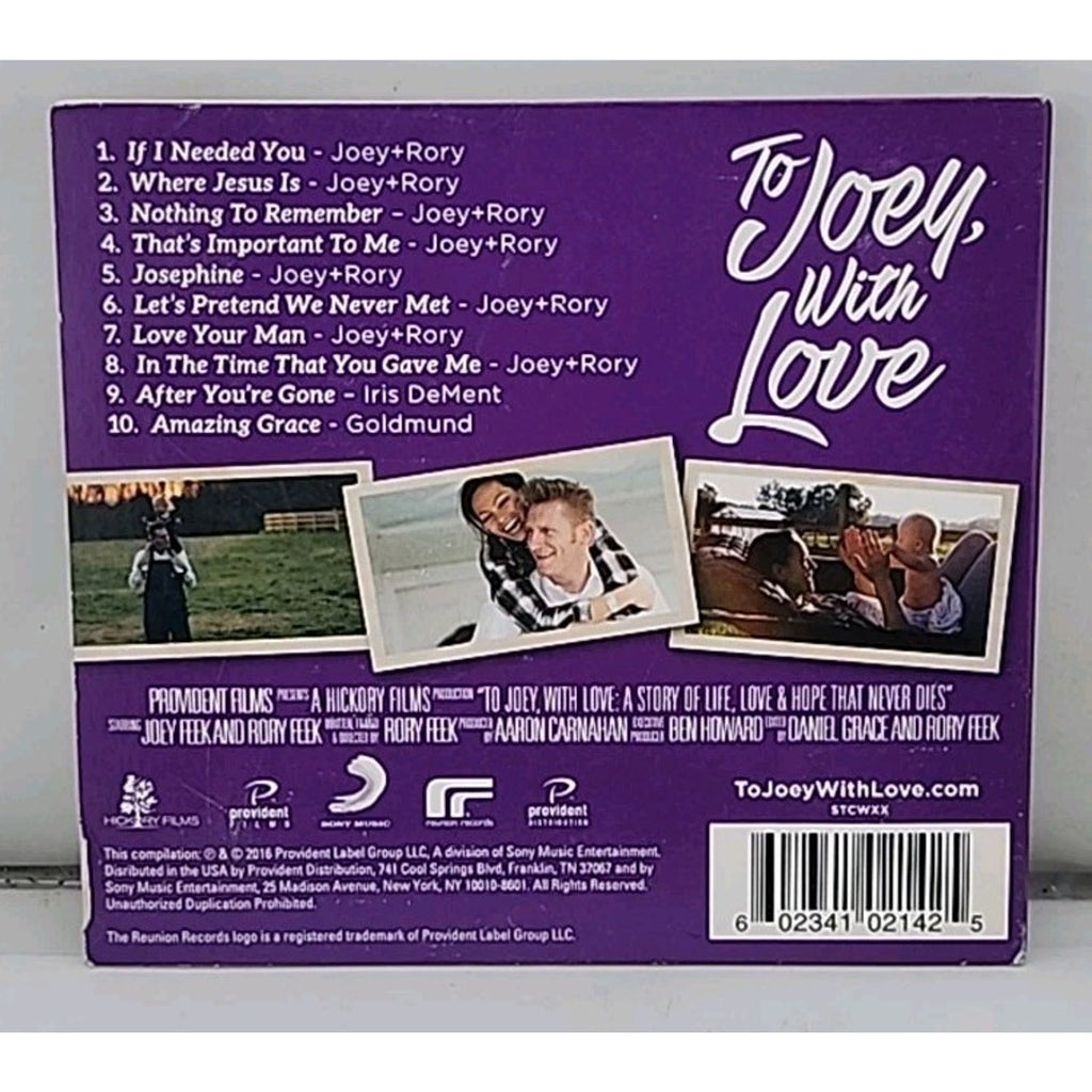 To Joey, with Love (Original Movie Soundtrack) by Various (CD, 2016)