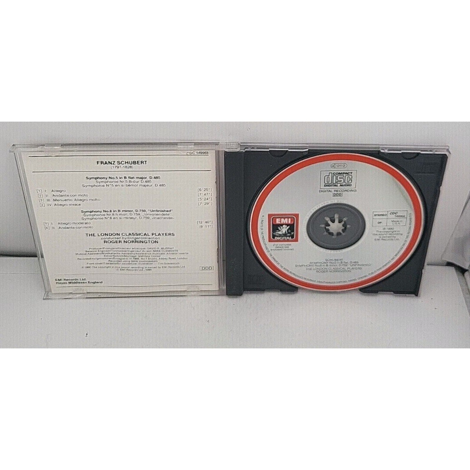 Schubert: Symphonies Nos.5 & 8 Norrington CD