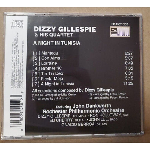A Night in Tunisia [Intersound] by Dizzy Gillespie (CD, Dec-1993, Intersound)