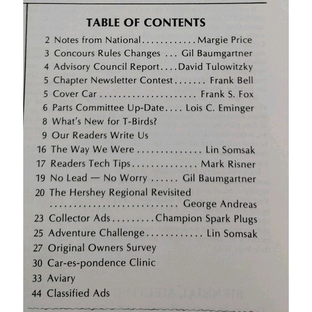 Early Bird Magazine March-April 1986