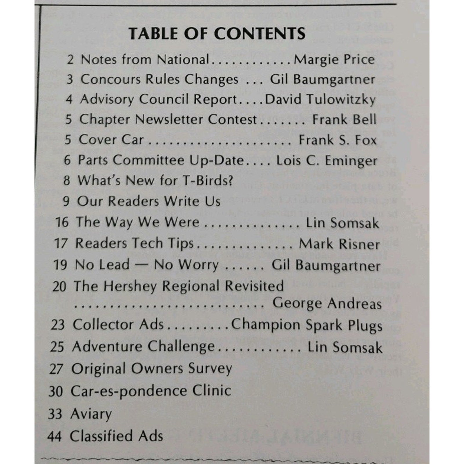 Early Bird Magazine March-April 1986