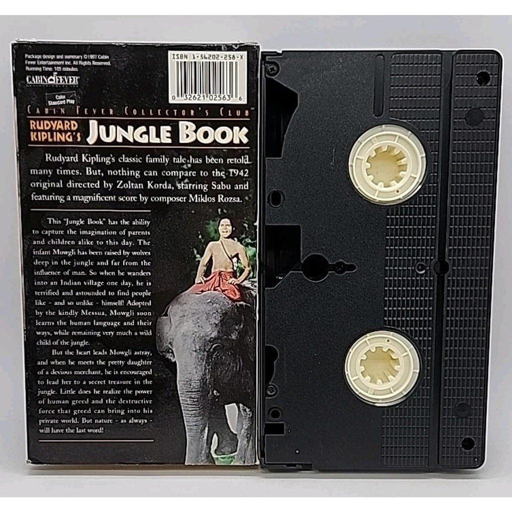 Rudyard Kipling's Jungle Book VHS - Cabin Fever Collector's Club