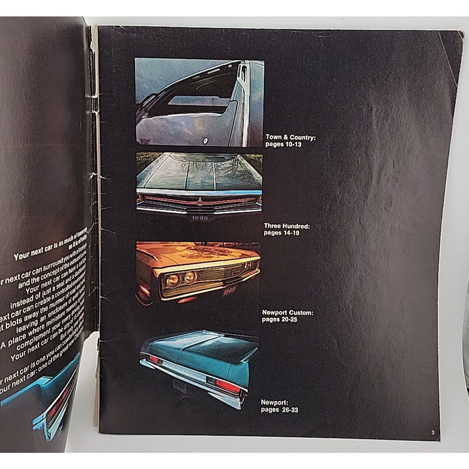 Sales Brochure Catalog Your Next Car: The Great New Chrysler 1969