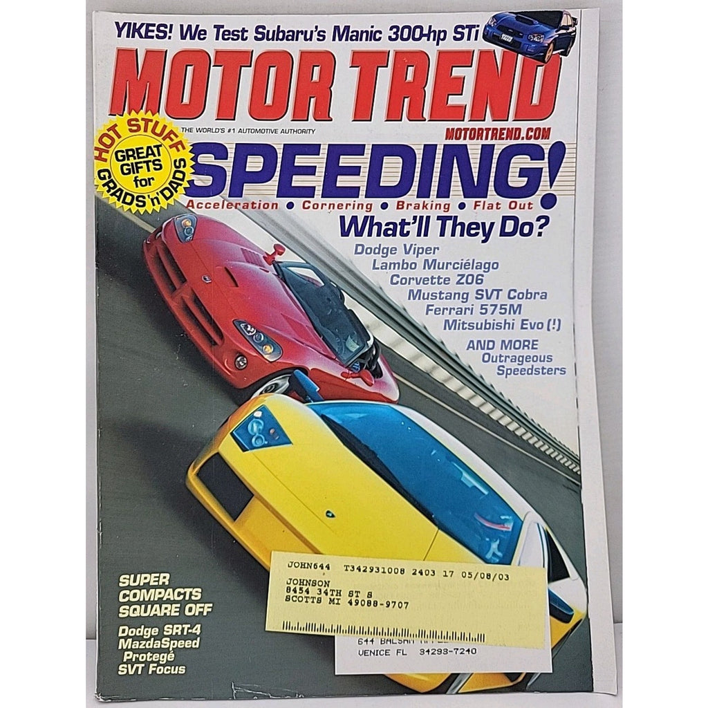 Motor Trend Magazine June 2003
