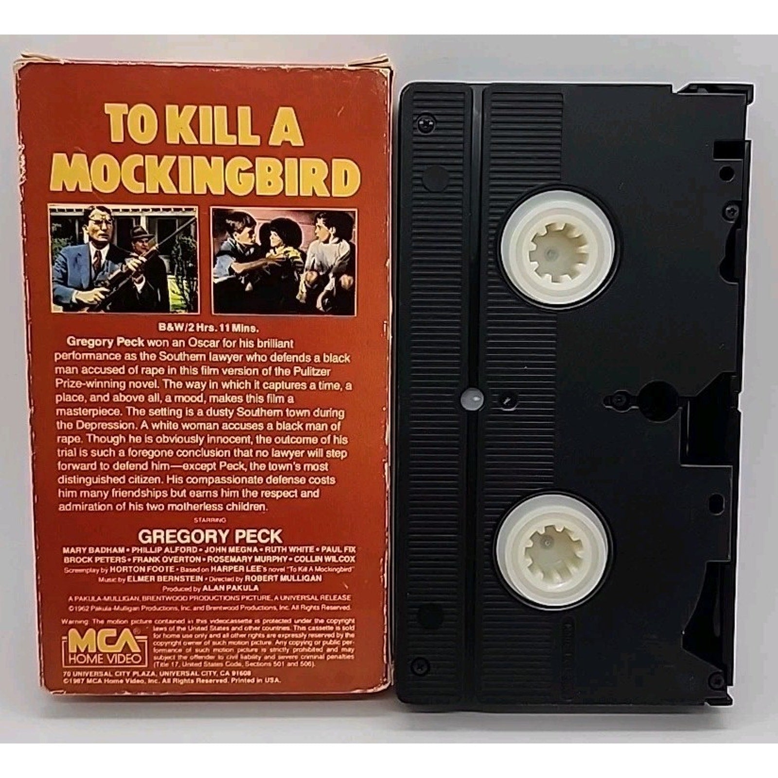 To Kill A Mockingbird 1987 Gregory Peck 1962 Movie VHS