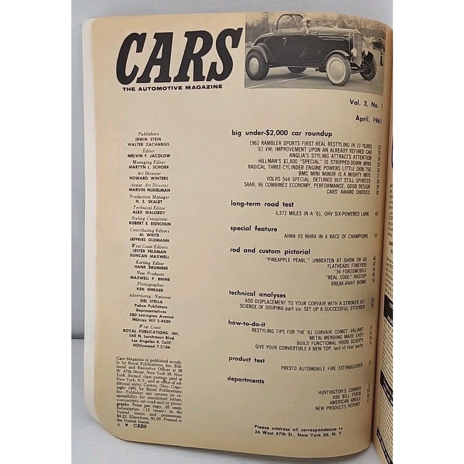 Cars Aprl 1961