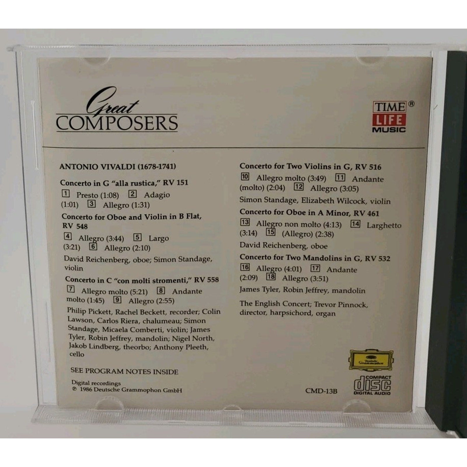 Vivaldi - Great Composers - Time Life - CD
