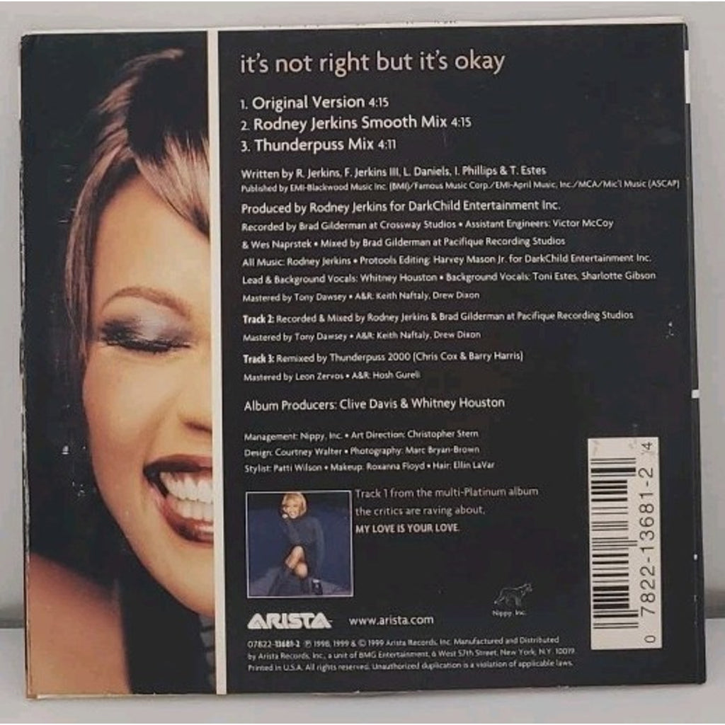 It's Not Right, But It's Okay [CD5/ Single] [Single] by Whitney Houston