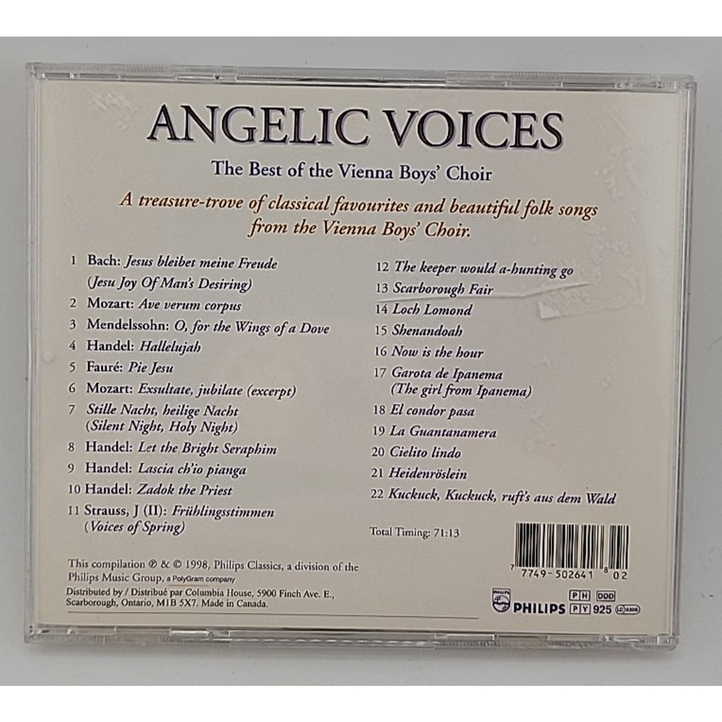 Angelic Voices: The Best of the Vienna Boys' Choir (CD, Nov-1998, Philips)