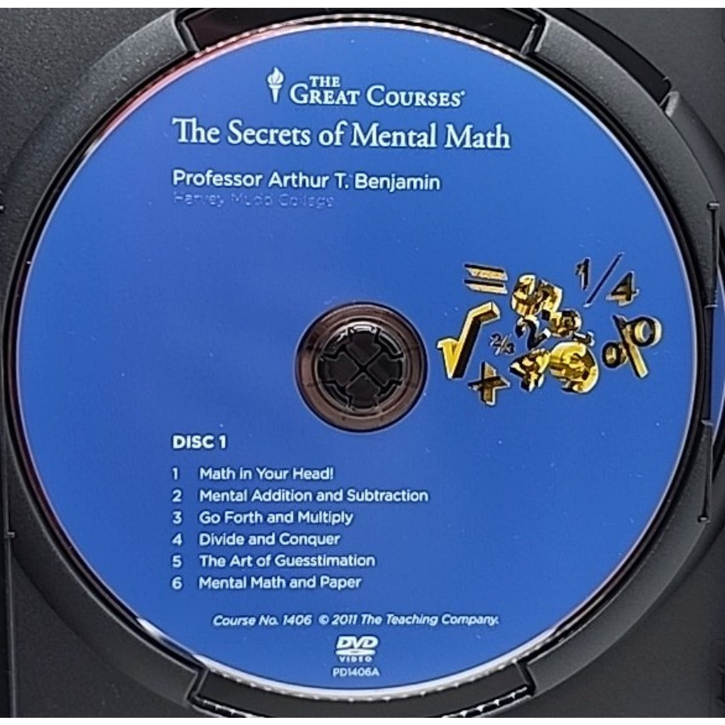Secrets of Mental Math by Arthur T. Benjamin (DVD)