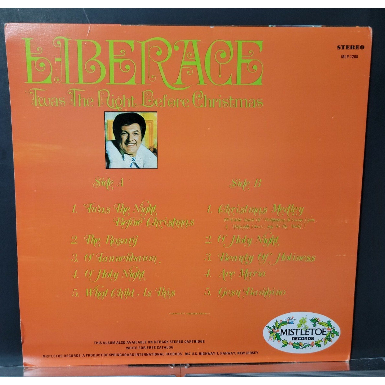 Liberace ‎– 'Twas The Night Before Christmas (Vinyl)