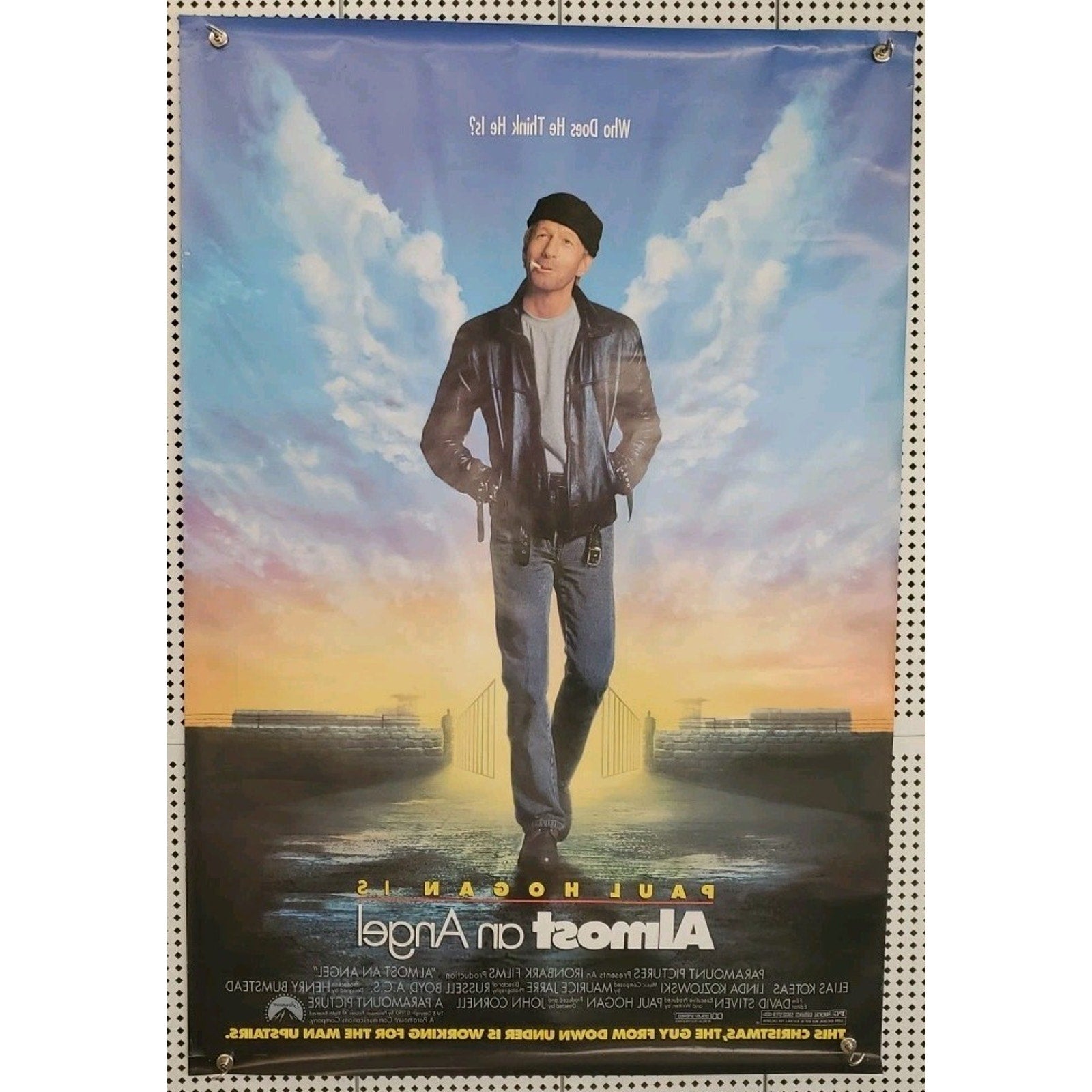 Paul Hogan Linda Kozlowski Almost An Angel Original Movie Poster 27x40 DS