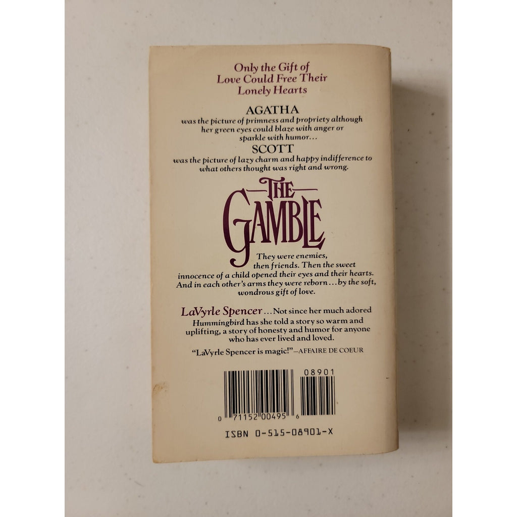 The Gamble by LaVyrle Spencer (1987, Mass Market)