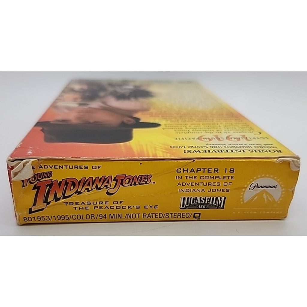 Adventures of Young Indiana Jones - Treasure of the Peacocks Eye (VHS, 1999)