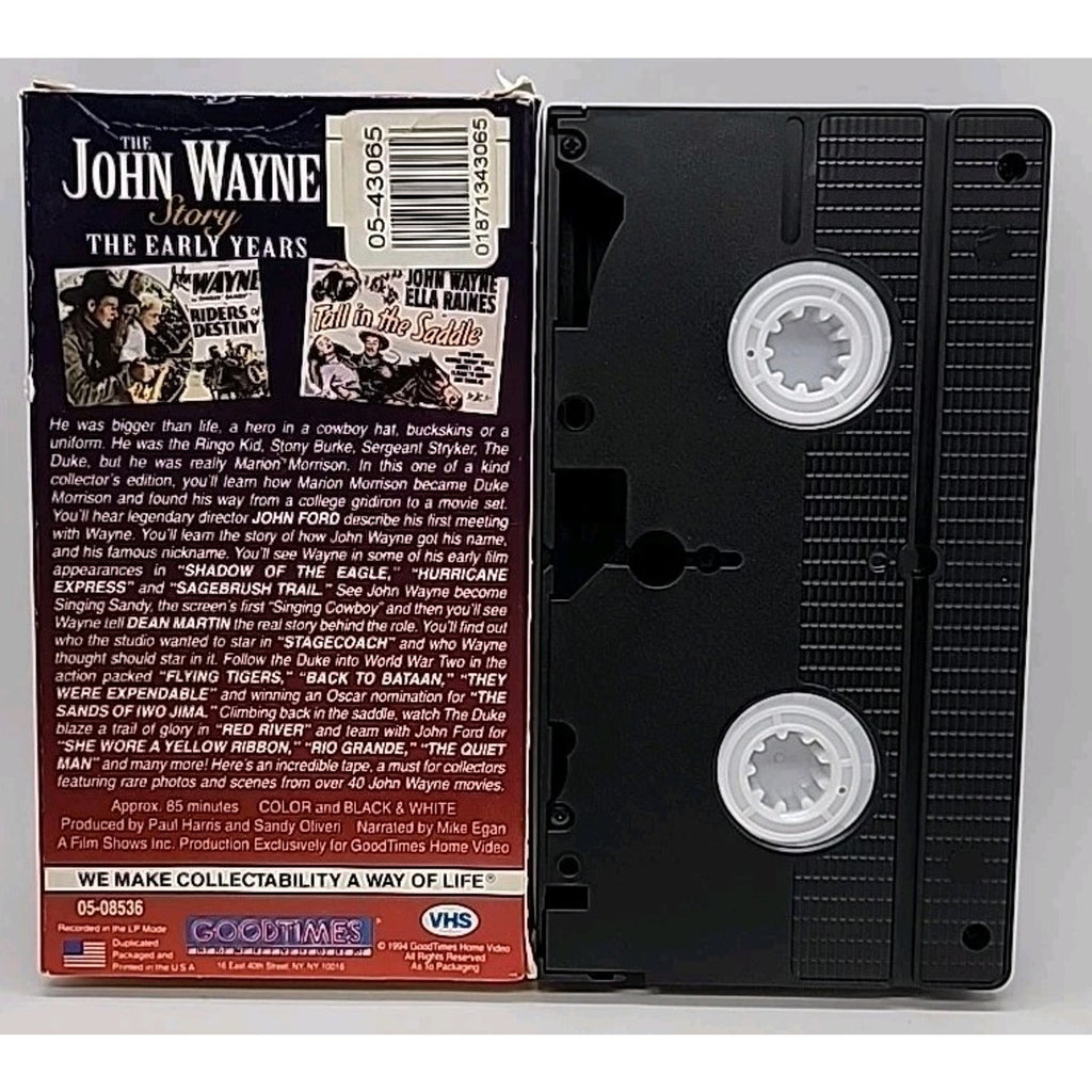 The John Wayne Story: The Early Years (VHS, 2001)