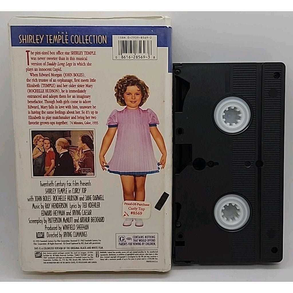 Curly Top (VHS, 1994)