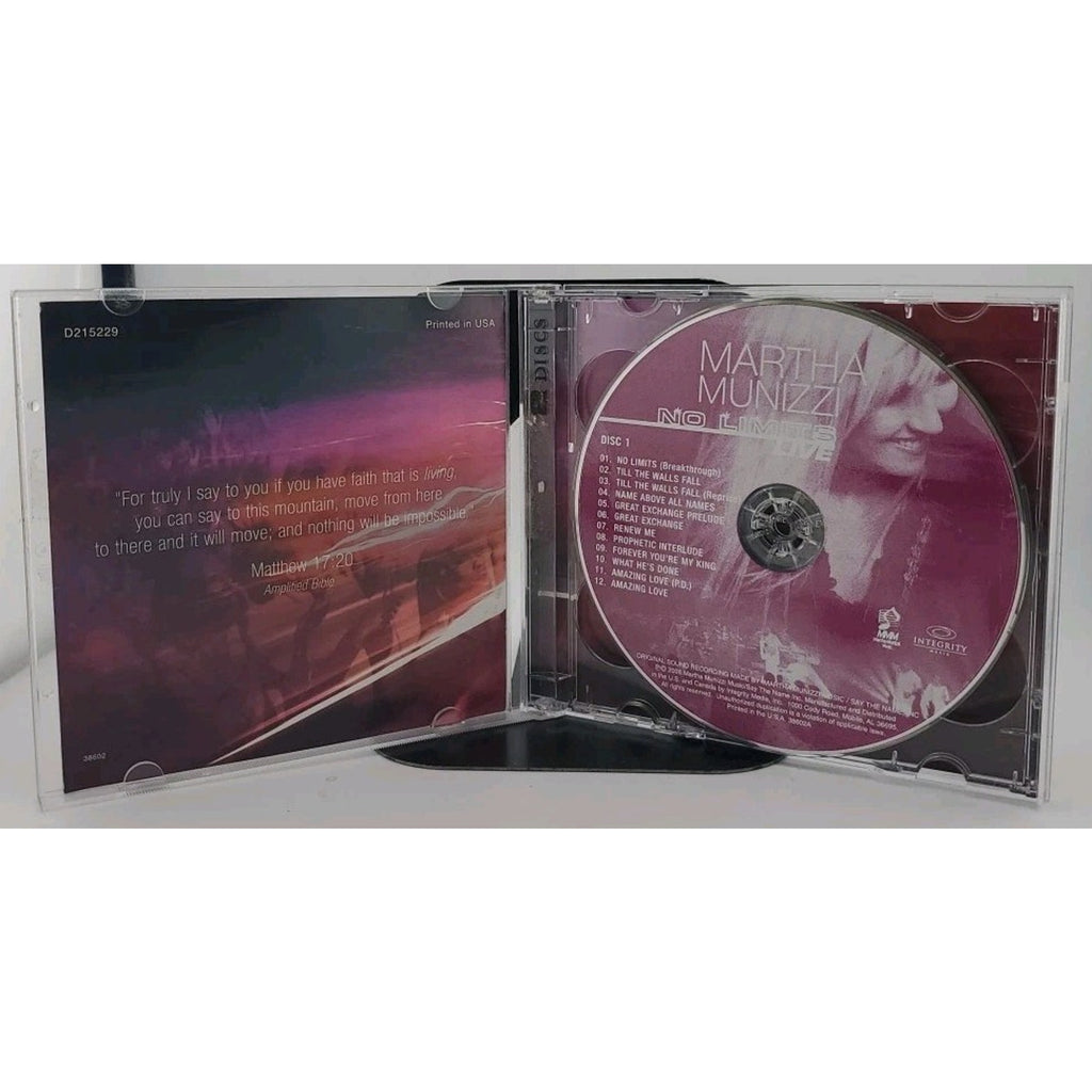 No Limits: Live by Martha Munizzi (Gospel) (CD, Mar-2006, 2 Discs, Sony Music...