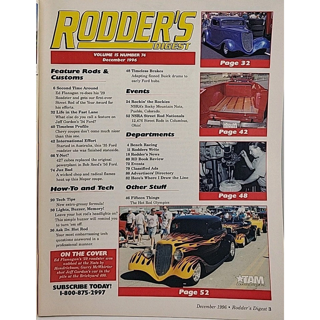 Rodder's Digest Magazine December 1996 Volume 15 Number 74