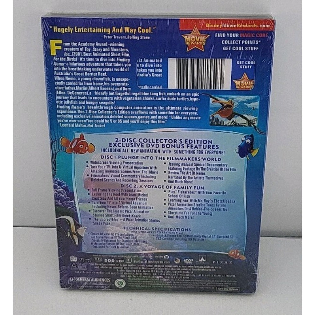 Finding Nemo (DVD, 2003, 2-Disc Set) *Brand New*