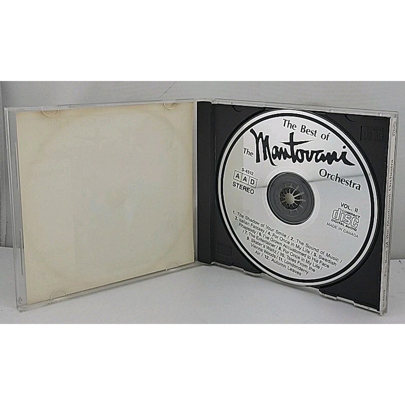 The Best of the Mantovani Orchestra Vol. 2 Music CD