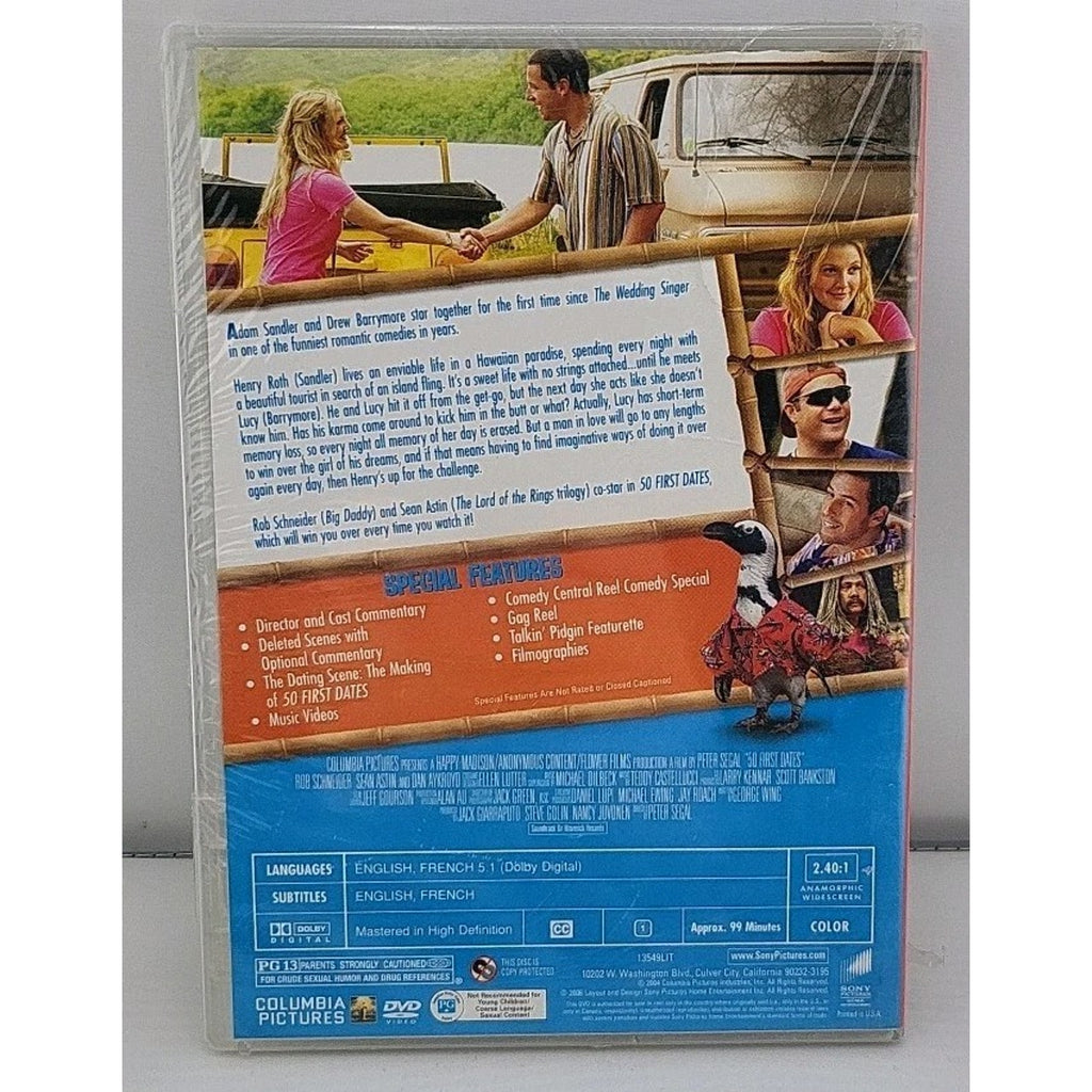 50 First Dates DVD Slim Case *Brand New*