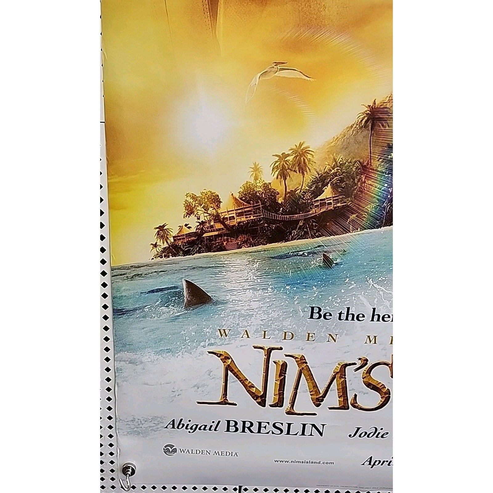 Nim's Island Movie Poster 2 Sided Original Advance Rolled 27x40