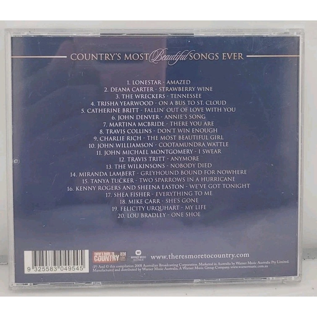Country's Most Beautiful Songs Ever by Various (CD, 2008)