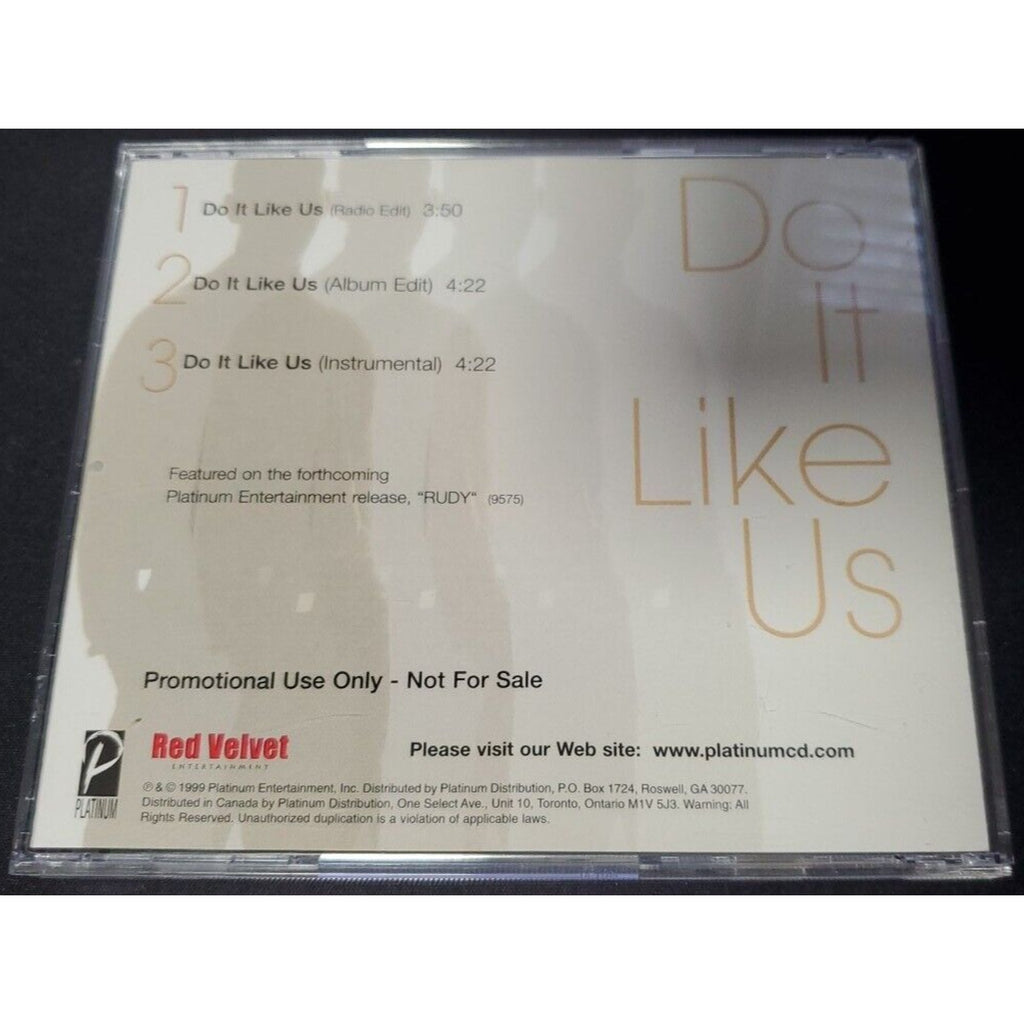 Do It Like Us [CD5/Cassette Single] [Single] by Rudy (CD, Sep-1999, Intersound)