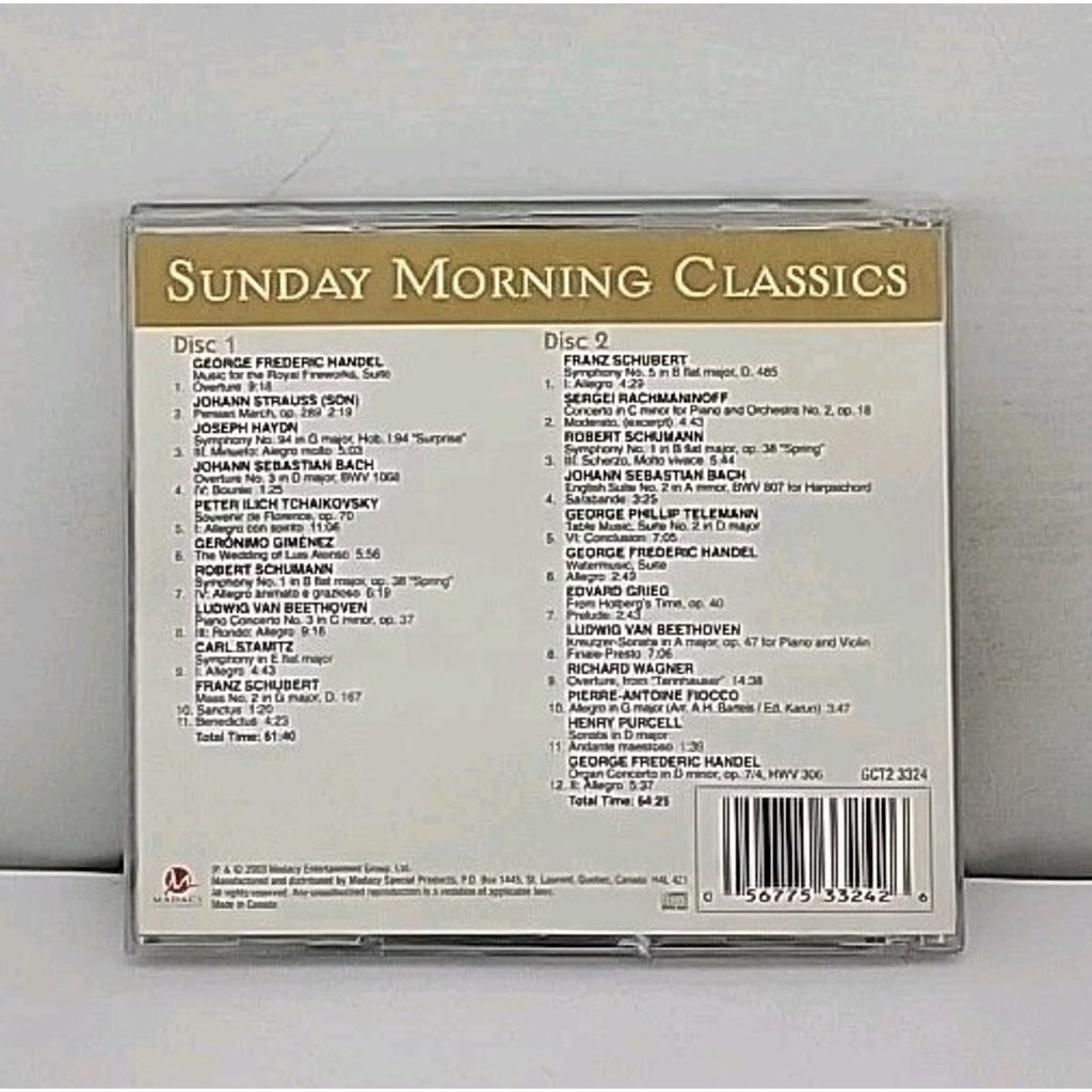 Sunday Morning Classics by Handel / Tchaikovsky / Beethoven / Handel (CD, 2004)