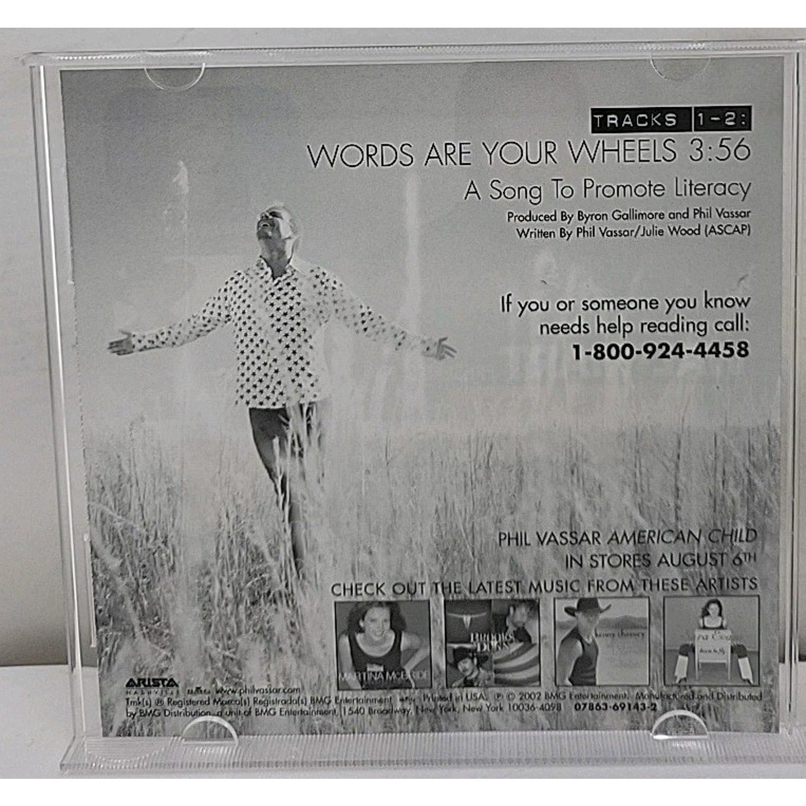 Phil Vassar And Friends CD Words Are Your Wheels Martina McBride Kenny Chesney
