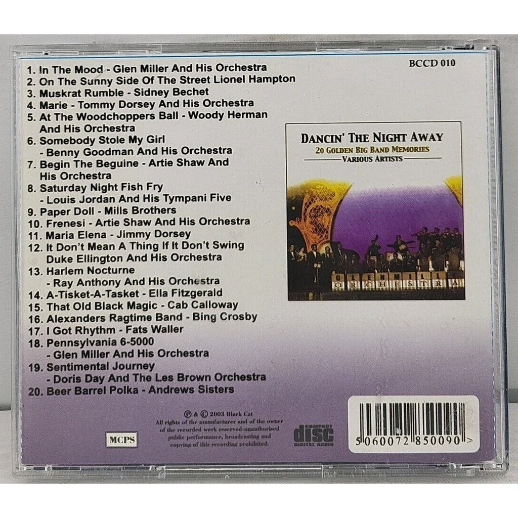 Dancin' the Night Away ~ Various Artists ~ Swing Jazz ~ CD