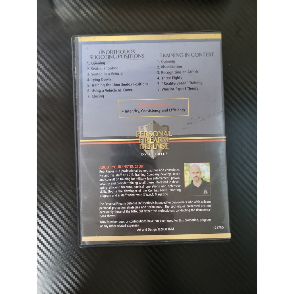 American Rifleman Personal Firearm Defense DVD Unorthodox Shooting Positions