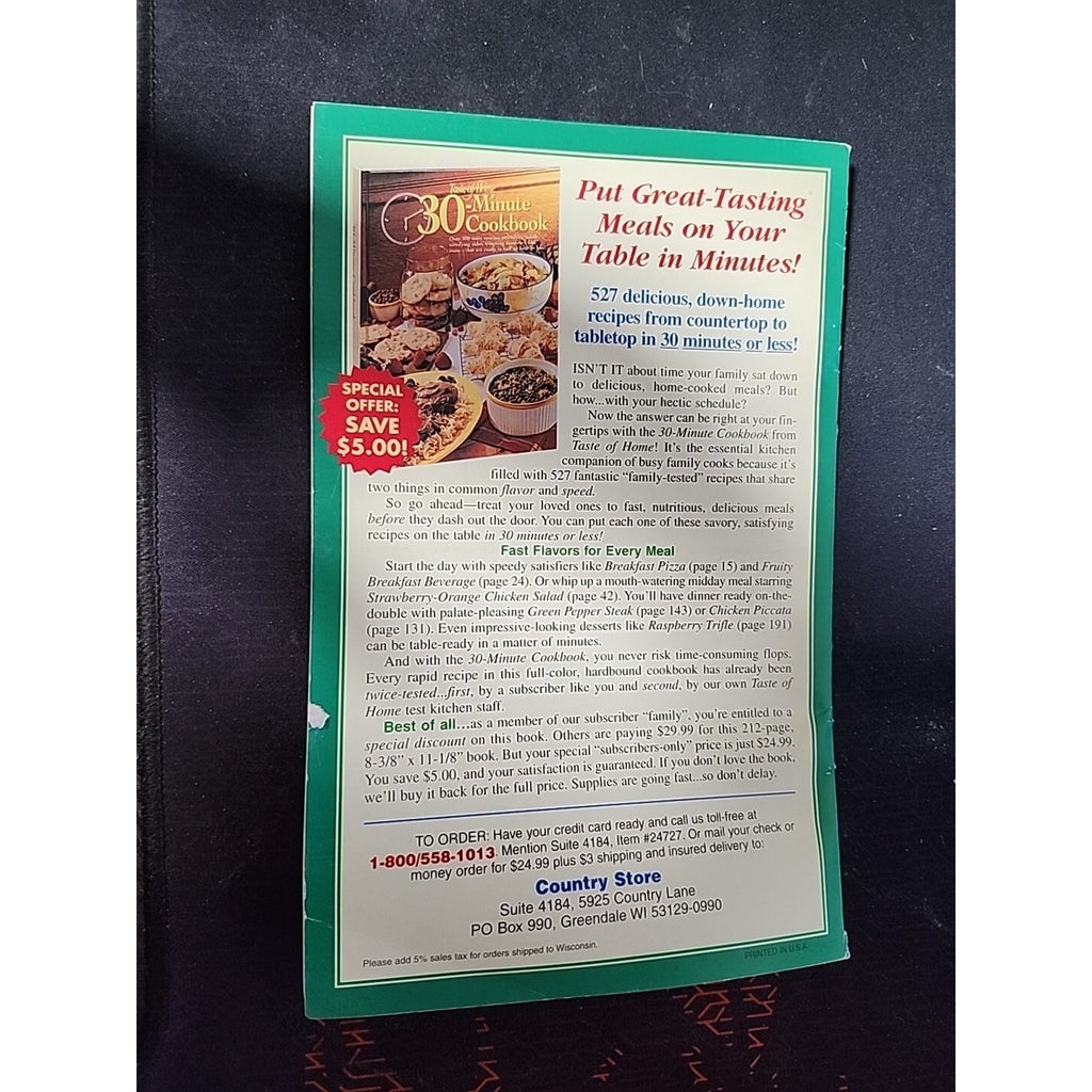 The Country Cooking Recipe Collection Prize Winning Beef Paperback Cookbook