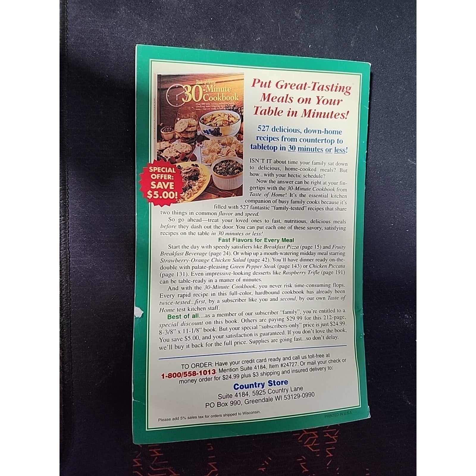 The Country Cooking Recipe Collection Prize Winning Beef Paperback Cookbook