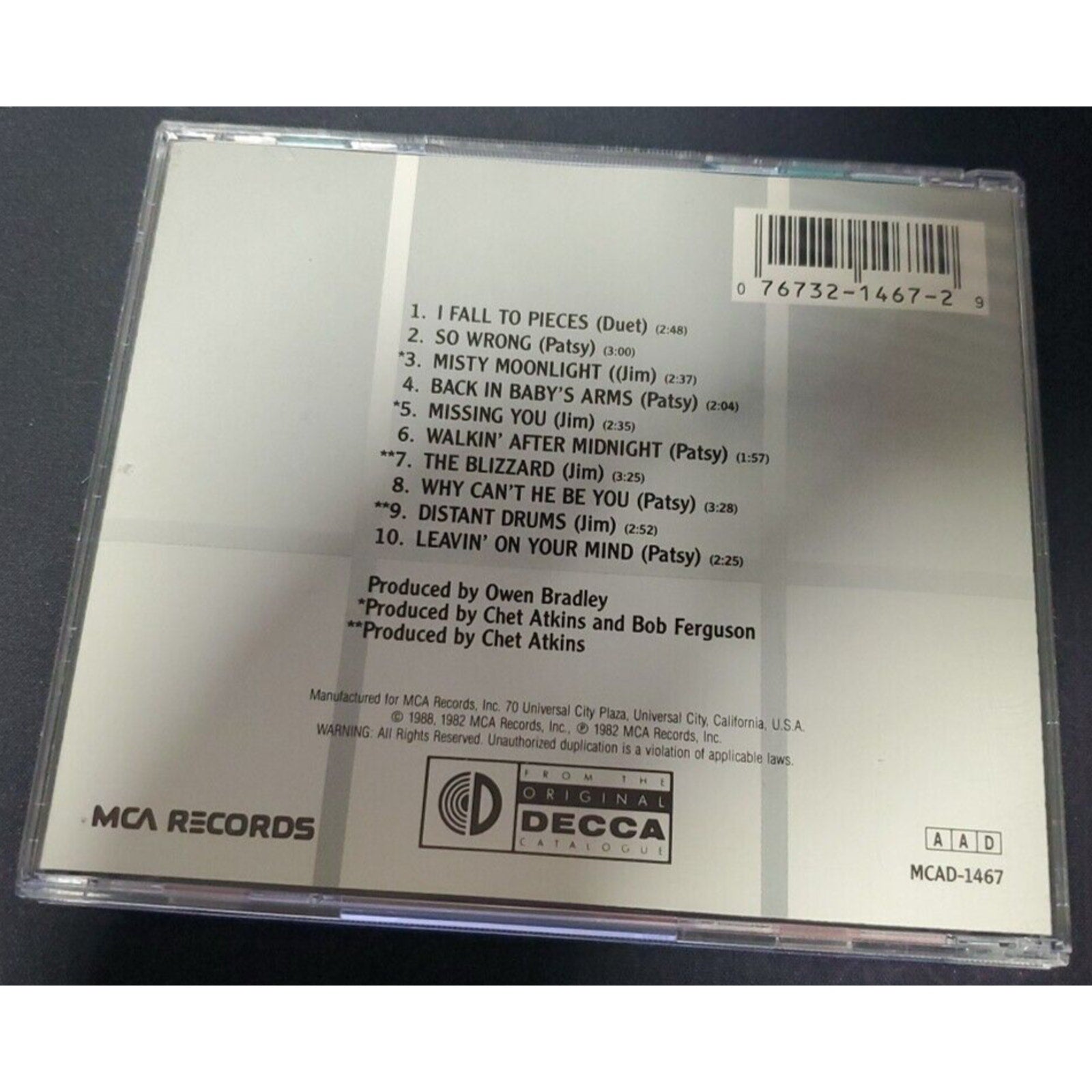 Remembering - Patsy Cline & Jim Reeves (CD)