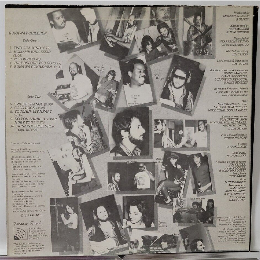 Jim Oliver Runaway Children (Record)