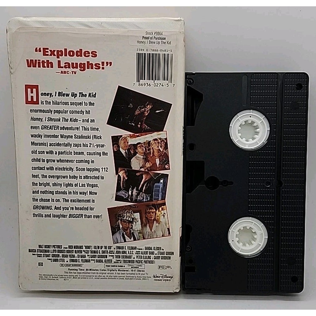 Honey, I Blew Up the Kid (VHS, 1997, Clam Shell)