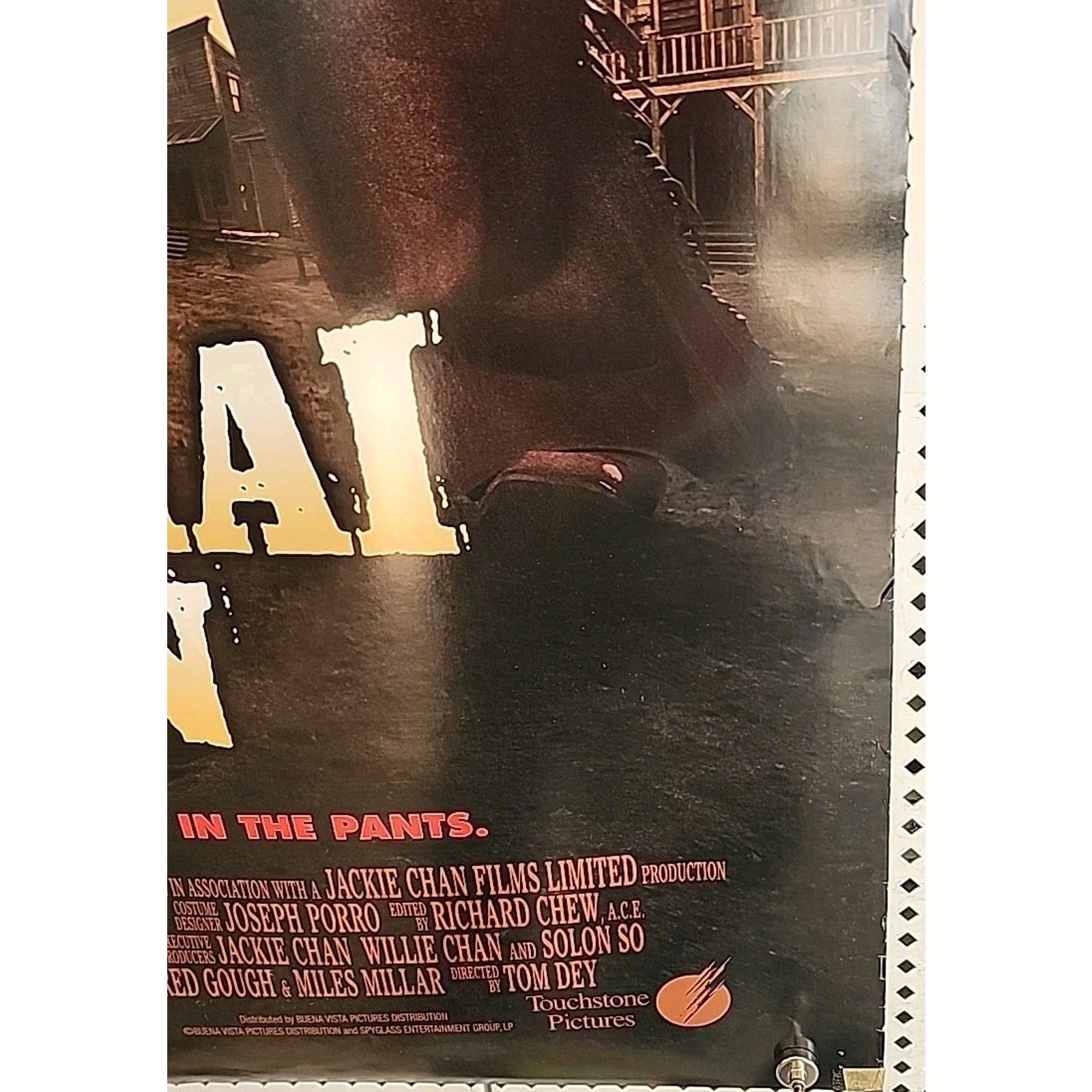 Shanghai Noon Movie Poster - Jackie Chan - 40 x 26 - Rolled