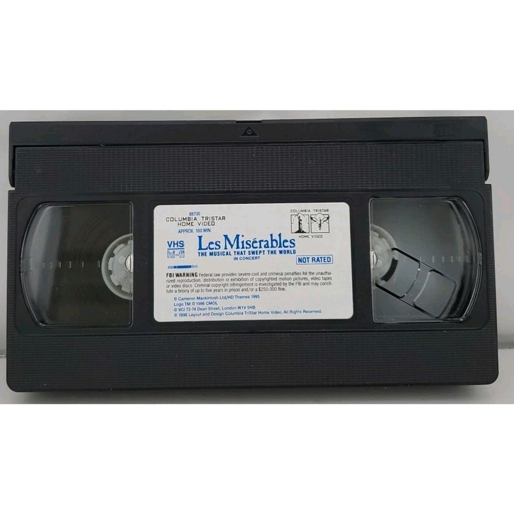 Les Miserables - In Concert (VHS, 1996, Clamshell Case)