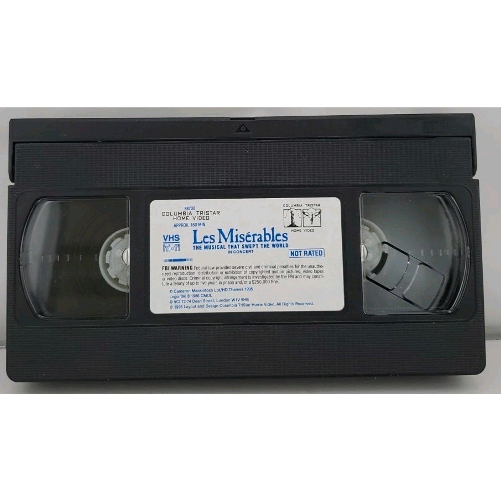 Les Miserables - In Concert (VHS, 1996, Clamshell Case)
