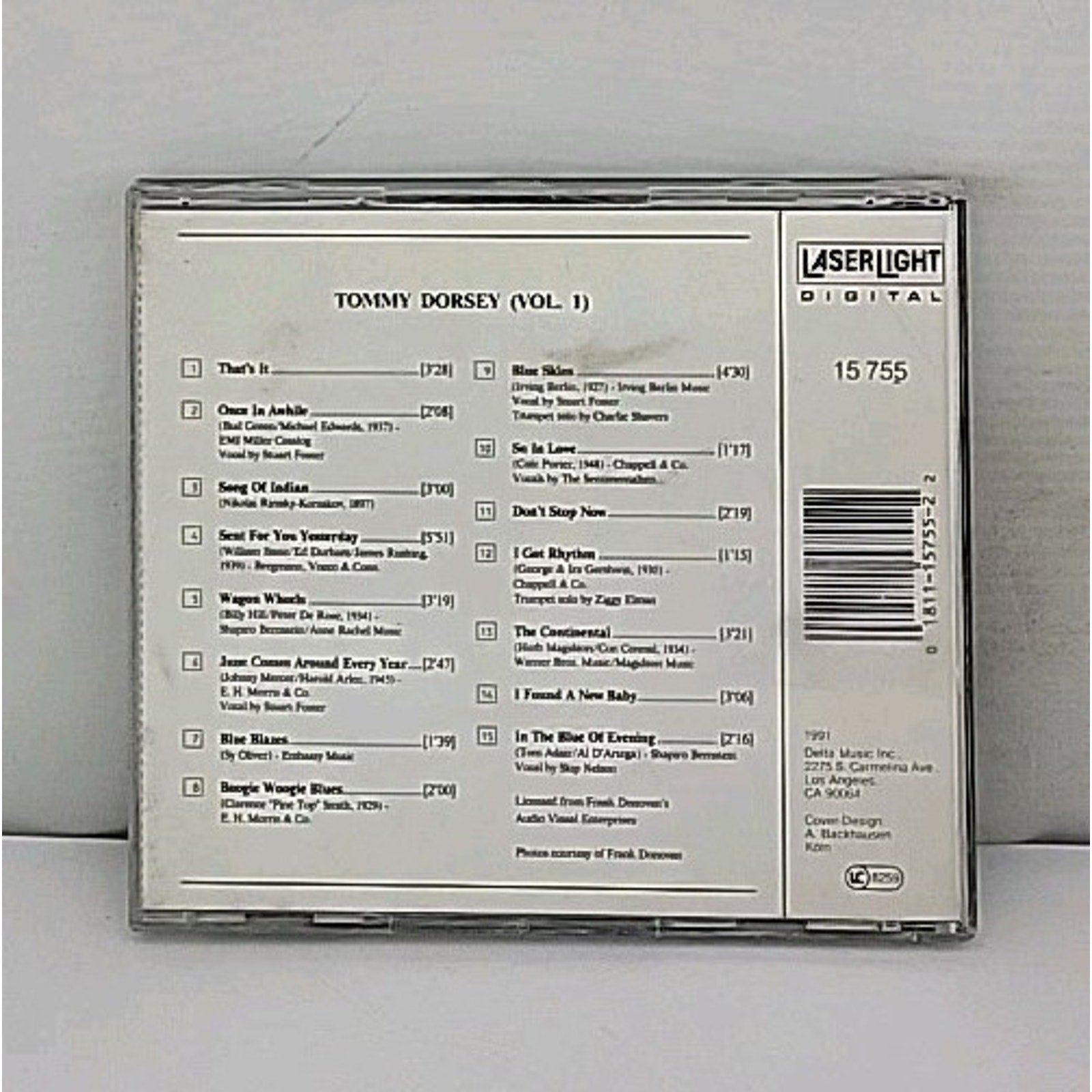 Tommy Dorsey, Vol. 1 by Tommy Dorsey (Trombone) (CD, Oct-1991, Laserlight)