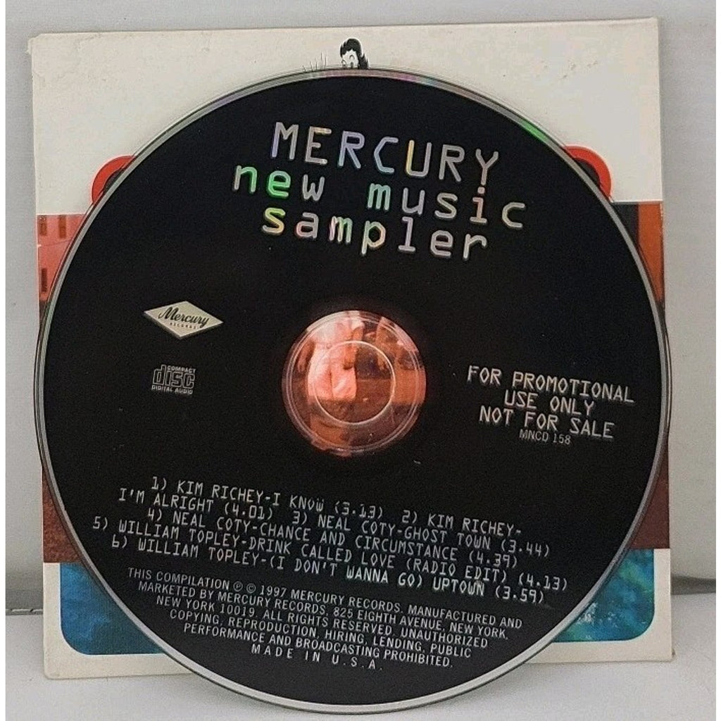 Mercury New Music Sampler CD Kim Richey, Neal Coty, William Topley 1997 Promo