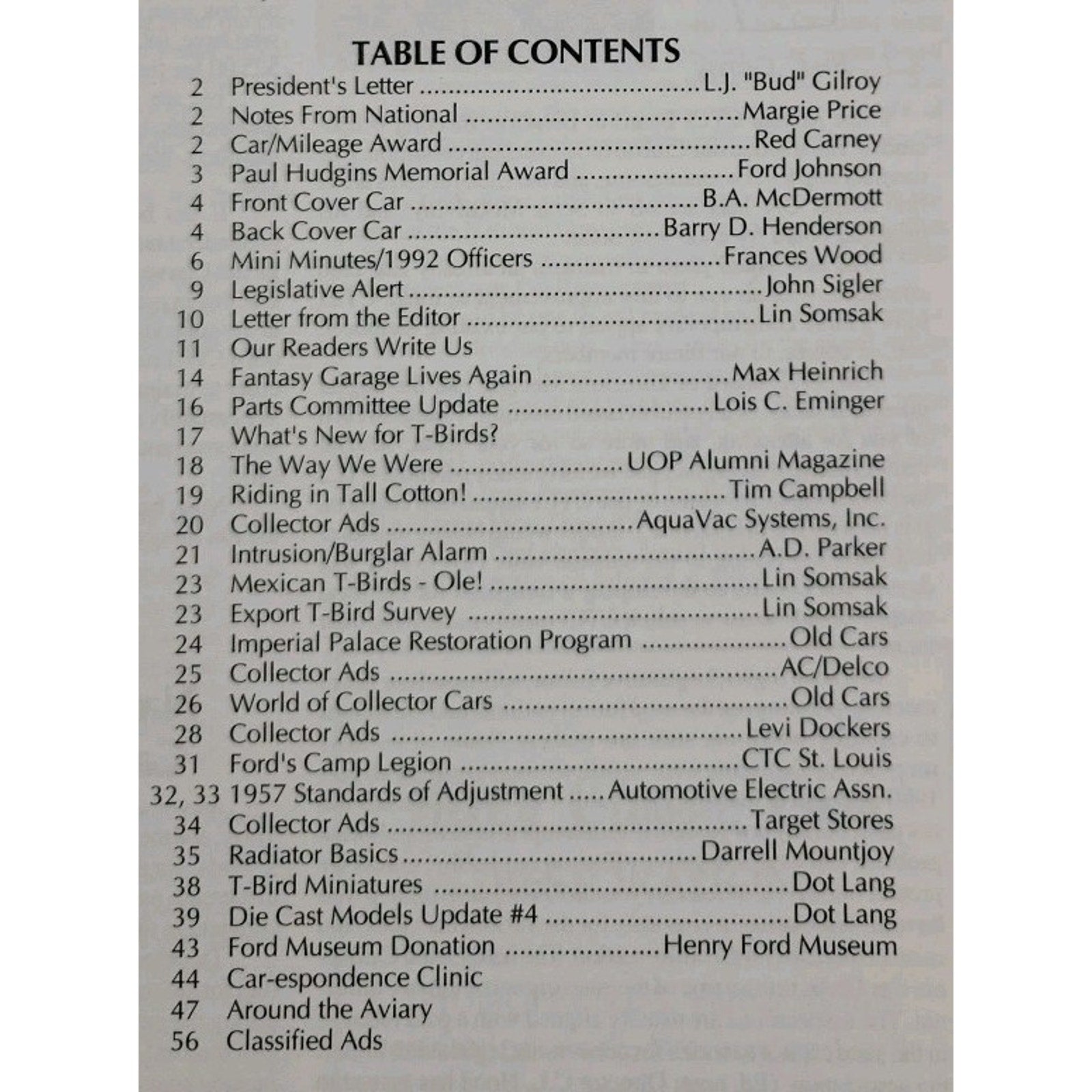 Early Bird Magazine March-April 1992