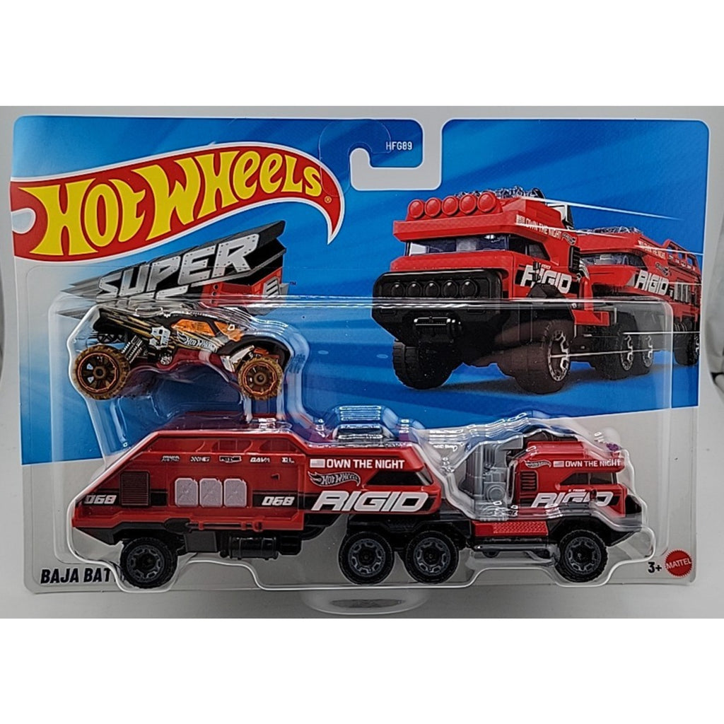 Mattel Hot Wheels Super Rigs Car & Truck Play Vehicles Baja Battalion