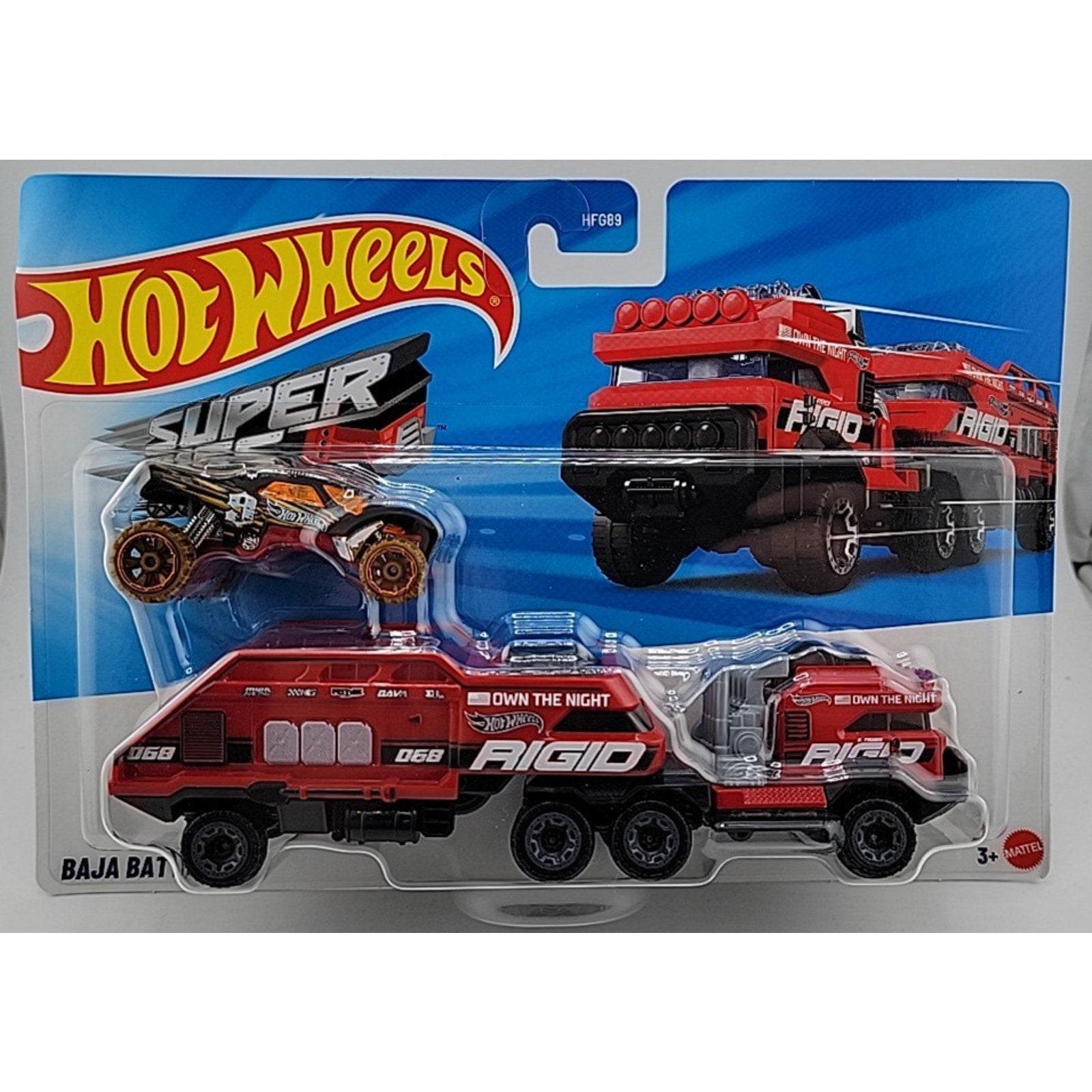 Mattel Hot Wheels Super Rigs Car & Truck Play Vehicles Baja Battalion
