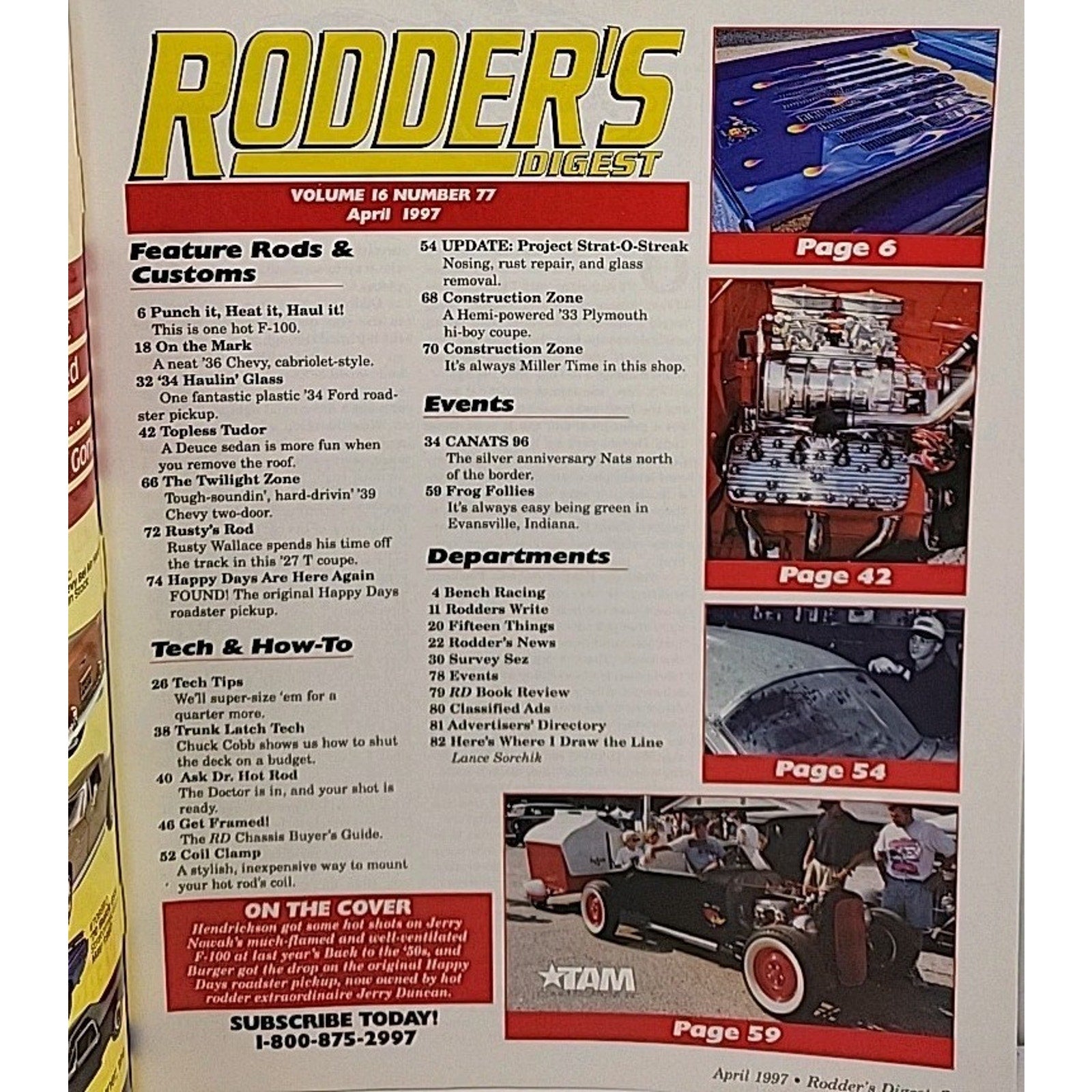 Rodder's Digest Magazine April 1997 Volume 16 Number 77