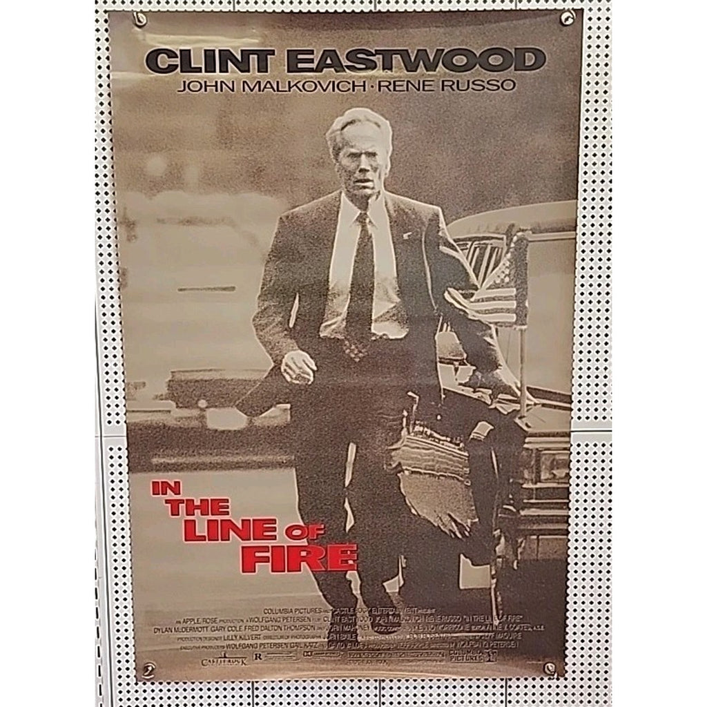 In The Line Of Fire Movie Poster DS 27x40 Original Clint Eastwood Film Rolled